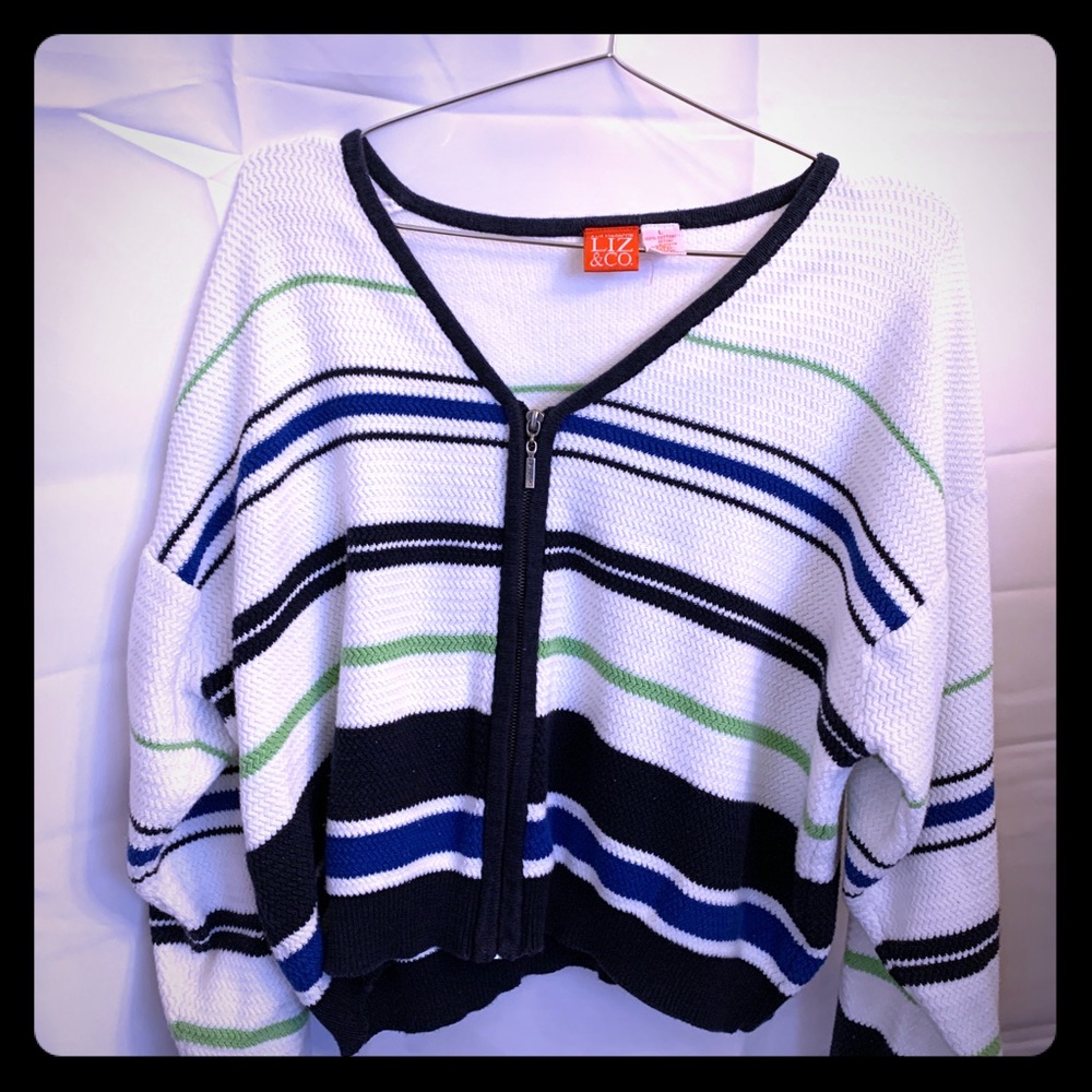 Liz & Co. Women’s Zip-up Sweater